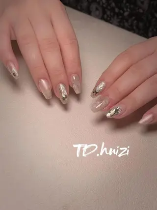 セミロング めぐみのネイルサロン スタッフ練習のネイルデザイン