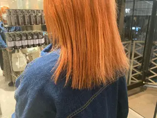 ロング カラー ヘアアレンジ オリーブ透明感カラー 表参道/MIKUのヘアスタイル