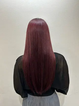 ロング カラー 上田 愛來のヘアスタイル