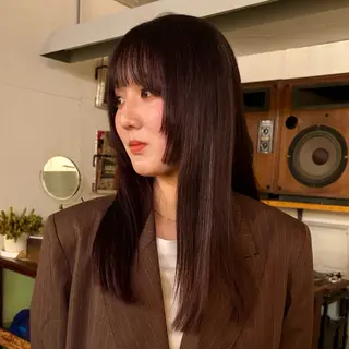 ロング カラー レイヤー/ベージュ mikuのヘアスタイル