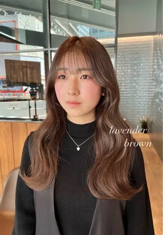ロング カラー yuuri🎀/大宮 /韓国ヘア/レイヤーのヘアスタイル