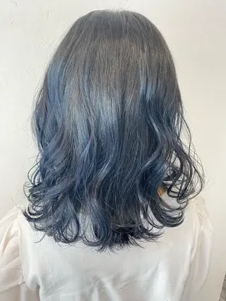 セミロング カラー デザインカラー モデル募集🌈のヘアスタイル