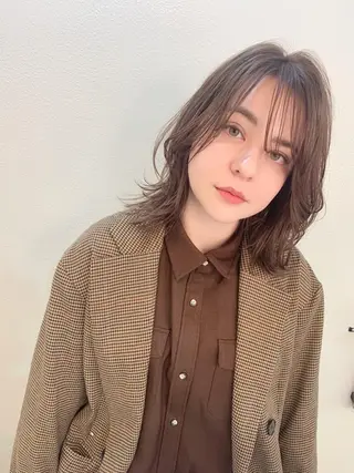 ミディアム カラー 髪質改善☆ 縮毛矯正miyuのヘアスタイル