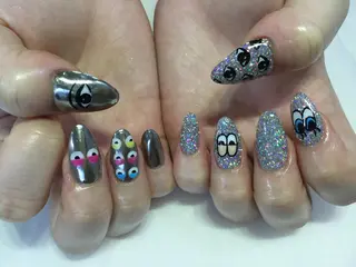 ネイル 💎🐰 saki. m 🐰💎のネイルデザイン