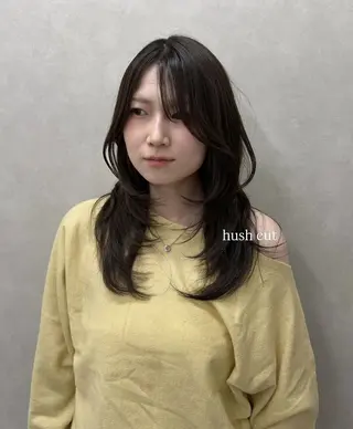 セミロング カラー ROW 札幌のヘアスタイル