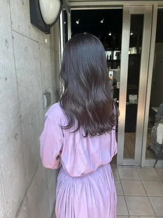 ロング カラー ミルクティーベージュ ブリーチ 店長 清水のヘアスタイル