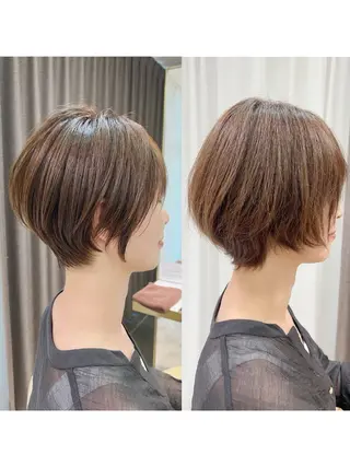 ショート レイヤー/ショート/ 山見陽のヘアスタイル