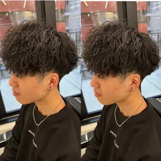 パーマ メンズ Lond LOGAN所属・🔥波巻き/ツイスパ 特化🔥メンズパーマのヘアスタイル