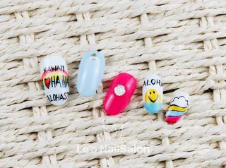 ショート カラー ネイル Le’a NailSalonのネイルデザイン