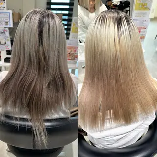 セミロング パーマ 加藤 佑二のヘアスタイル