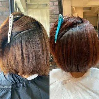 ショート カラー 松尾謙佑【ハイライト LEDエクステ】のヘアスタイル