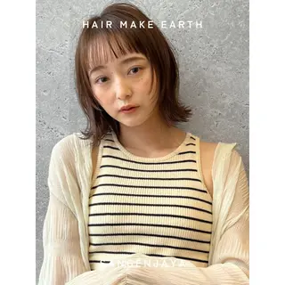ミディアム hair make earth 🪡のヘアスタイル