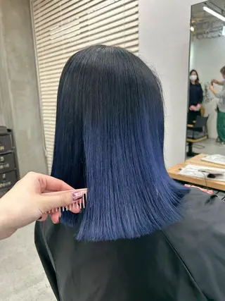 セミロング カラー 韓国/ハイトーン/ ボブ🎀MIKU🎀のヘアスタイル