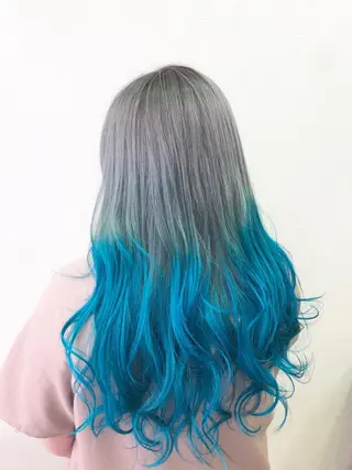 カラー ダブルスキルエクステ /羽エクステ白石宇由のヘアスタイル