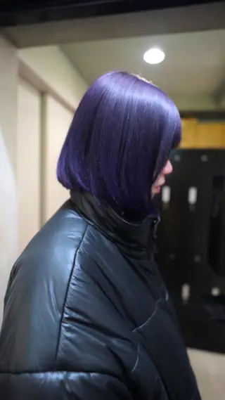 ミディアム カラー 原田 朱里のヘアスタイル