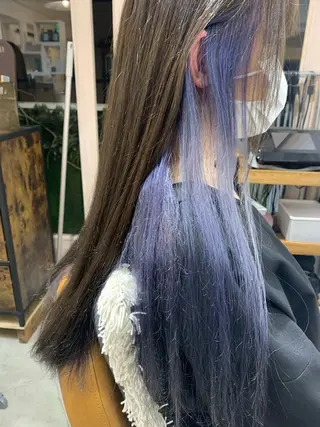 セミロング カラー ヘアアレンジ メンズ ネイル Sia中野新橋 『JUNYA』のヘアスタイル
