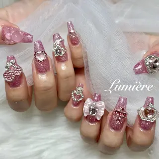 ネイル Lumière｜ ロング｜ワンホンのネイルデザイン