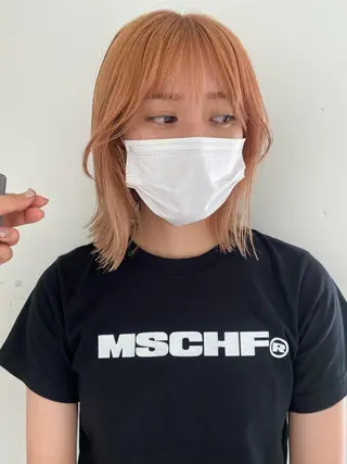 ショート カラー ヘアアレンジ ニュアンスヘア🌔 nanakoのヘアスタイル