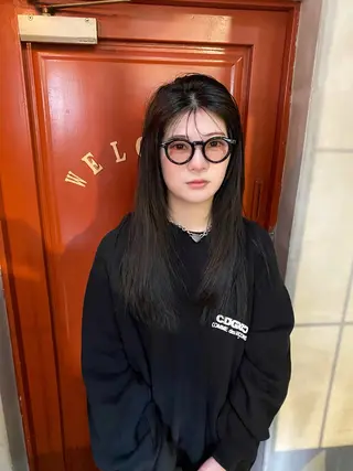 ロング カラー 齋藤 リクのヘアスタイル