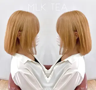 ミディアム カラー 山崎 翼のヘアスタイル