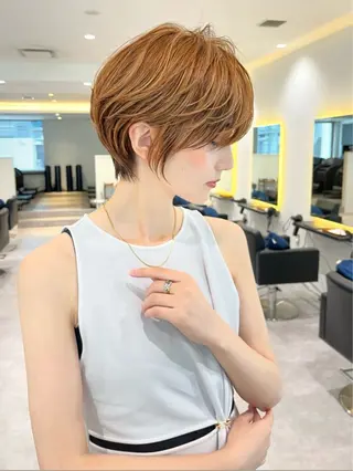 ショート 大人ショート特化/ カットモデル/表参道のヘアスタイル