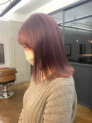セミロング カラー ハイトーン/デザイン hirokiのヘアスタイル