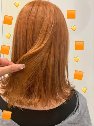 セミロング カラー 新宿駅近♡個室 ♡関口三都季🌜のヘアスタイル