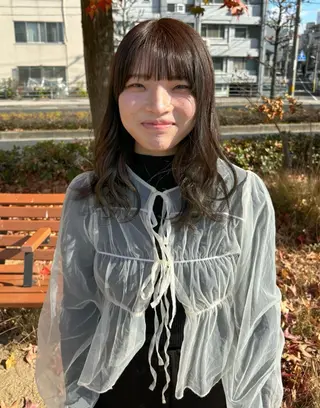 セミロング 『大西　陸』 透明感color🔆のヘアスタイル