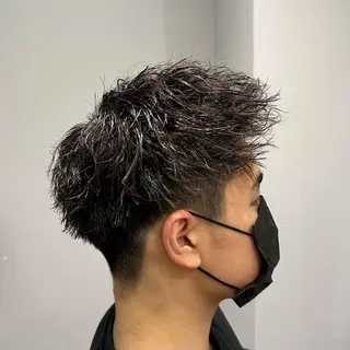 パーマ メンズ Ryo 難波 メンズサロンのヘアスタイル