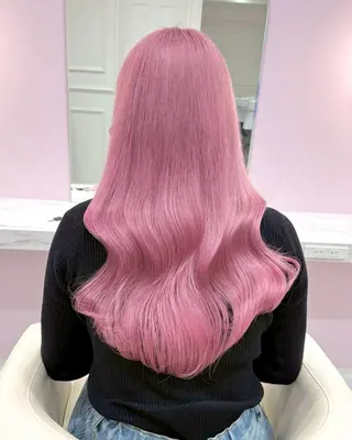 ロング カラー ハイトーンカラー💞 くるみ🎀のヘアスタイル
