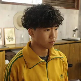 ショート パーマ メンズ maison for men所属・【maison】佐伯 准哉のヘアスタイル