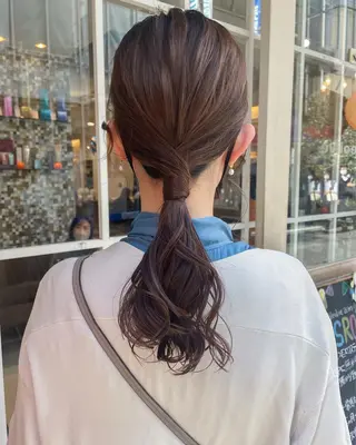 ヘアアレンジ ボブ ブリーチ/miinaのヘアスタイル