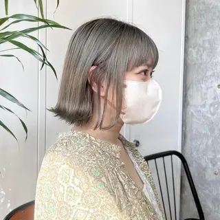 ミディアム カラー 韓国ヘア /男女☘️ 細江 美紅のヘアスタイル