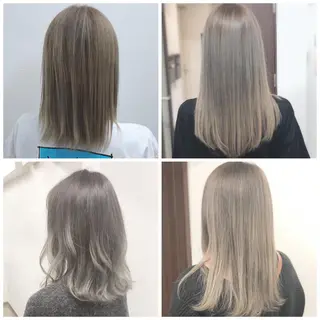 セミロング カラー ヤナ マネージャーのヘアスタイル