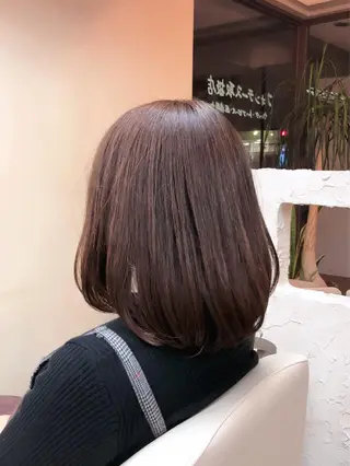 セミロング カラー 中野 大士のヘアスタイル