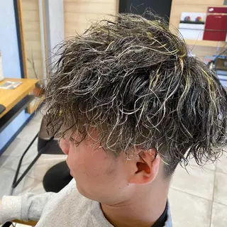 ショート パーマ メンズ キッズ Seaツイスト/ ユウガのヘアスタイル