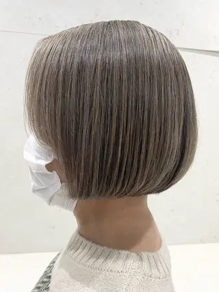 ミディアム カラー 年齢悩みを全て解消/ 白髪と癖毛 松本雄光のヘアスタイル