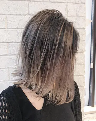 ミディアム カラー ノンダメージ髪質改善 カラー💎/KURAのヘアスタイル