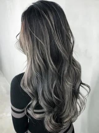 セミロング カラー パーマ ヘアアレンジ ITbyALBUM 中野店のヘアスタイル