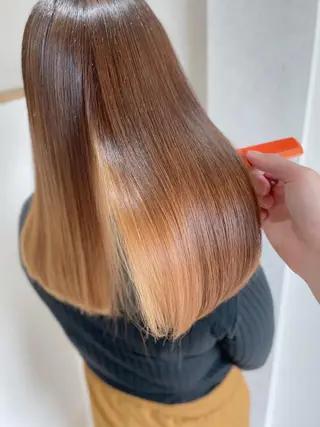 セミロング カラー 美髪専門サロン kazuのヘアスタイル