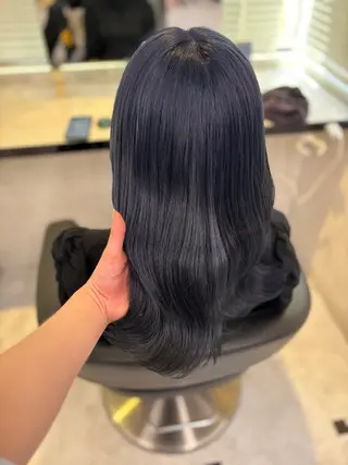 ロング カラー 💙ハイトーン韓国風 色白ヘア💙manaのヘアスタイル