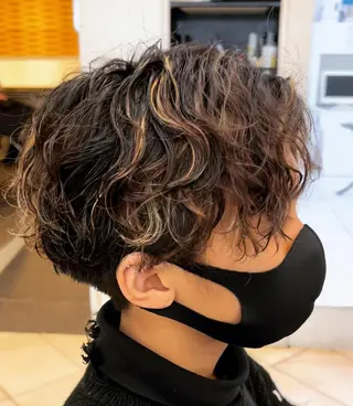 ショート パーマ パーマ&髪質改善職人 稲本　来耶のヘアスタイル