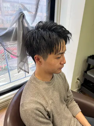 ショート メンズ 溝口 槙里也のヘアスタイル