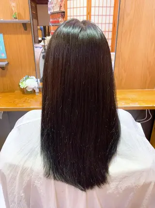 ロング パーマ 韓国風🇰🇷うる艶 レイヤー/海青🫧のヘアスタイル