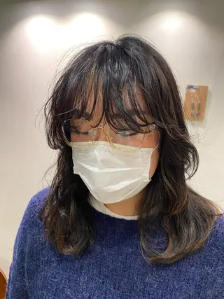 ミディアム カラー パーマ non .のヘアスタイル