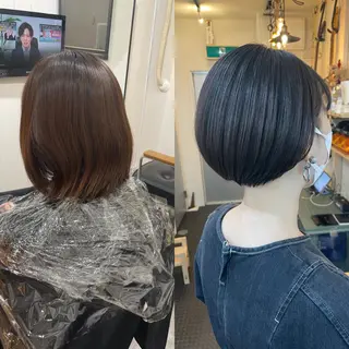 ショート カラー 水素トリートメント/ 髪質改善/ナカノメのヘアスタイル