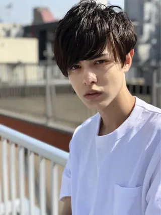 ショート カラー パーマ ヘアアレンジ メンズ キッズ ネイル "オトナ髪”/ LAKA TOCCAのヘアスタイル