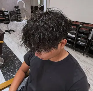 パーマ 岡山 綾汰のヘアスタイル