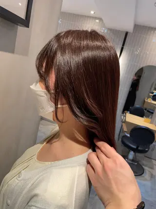 ミディアム 複雑履歴に対応ブリー チ無しダブルカラーのヘアスタイル