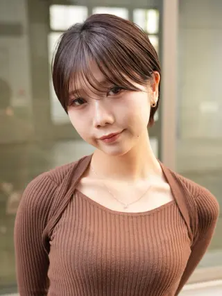 ショート カラー 髪質改善カラー ショートボブ専門のヘアスタイル